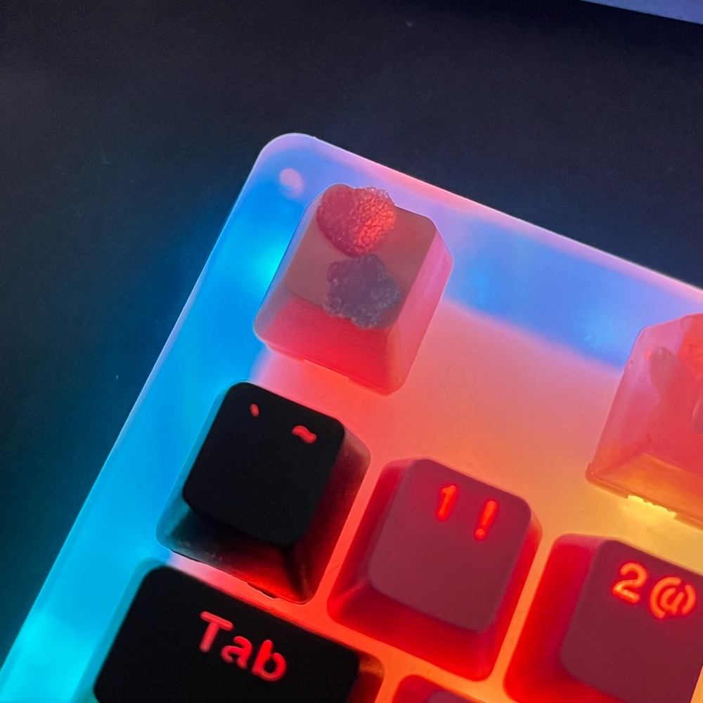 Cute Pink Gumdrops Artisan Keycaps, for OEM switches